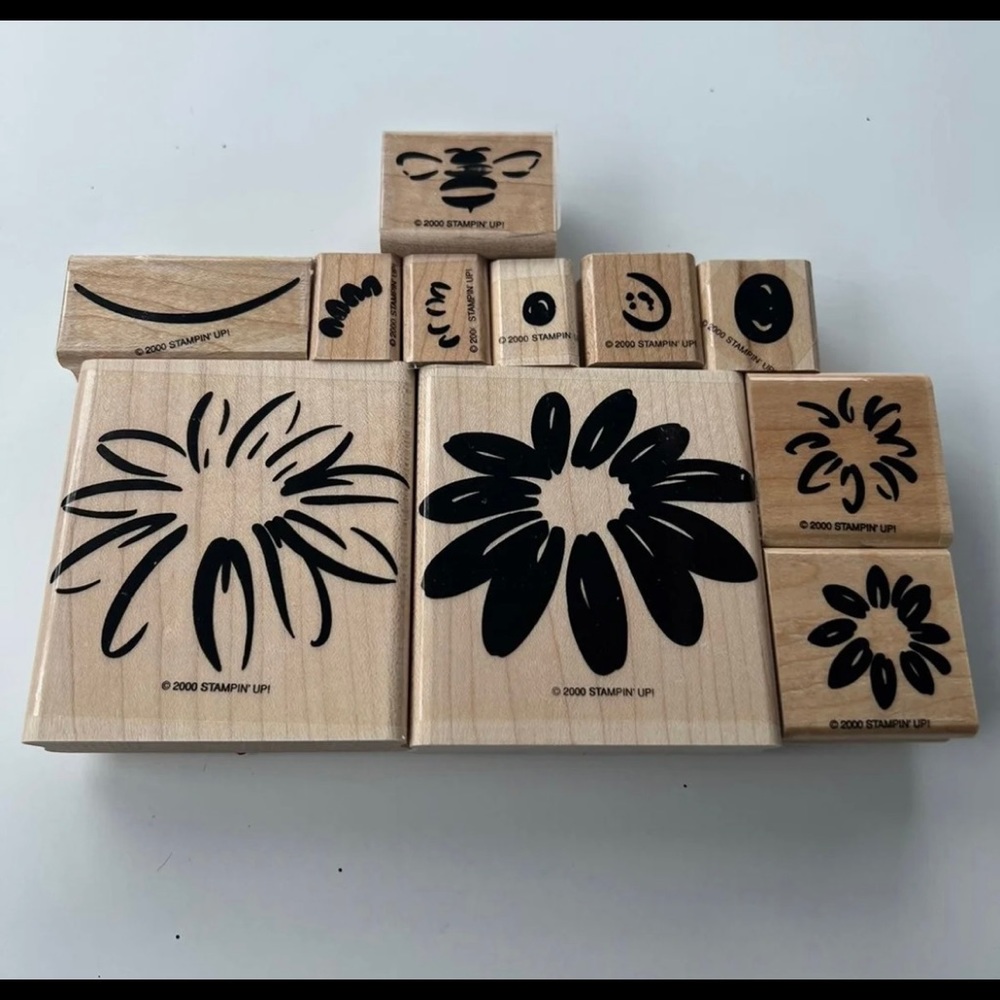 Stampin’ Up! - Definitely Daisy- Wood Mounted Set of 13